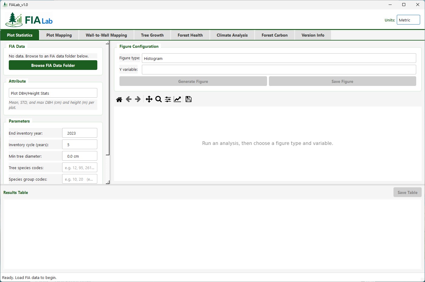 FIALab application window